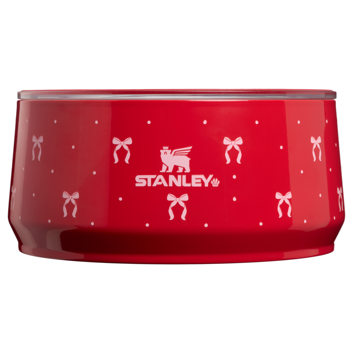 Stanley 1913 The Stanley Pet Bowl 6-cups in Rouge Bows | Front View