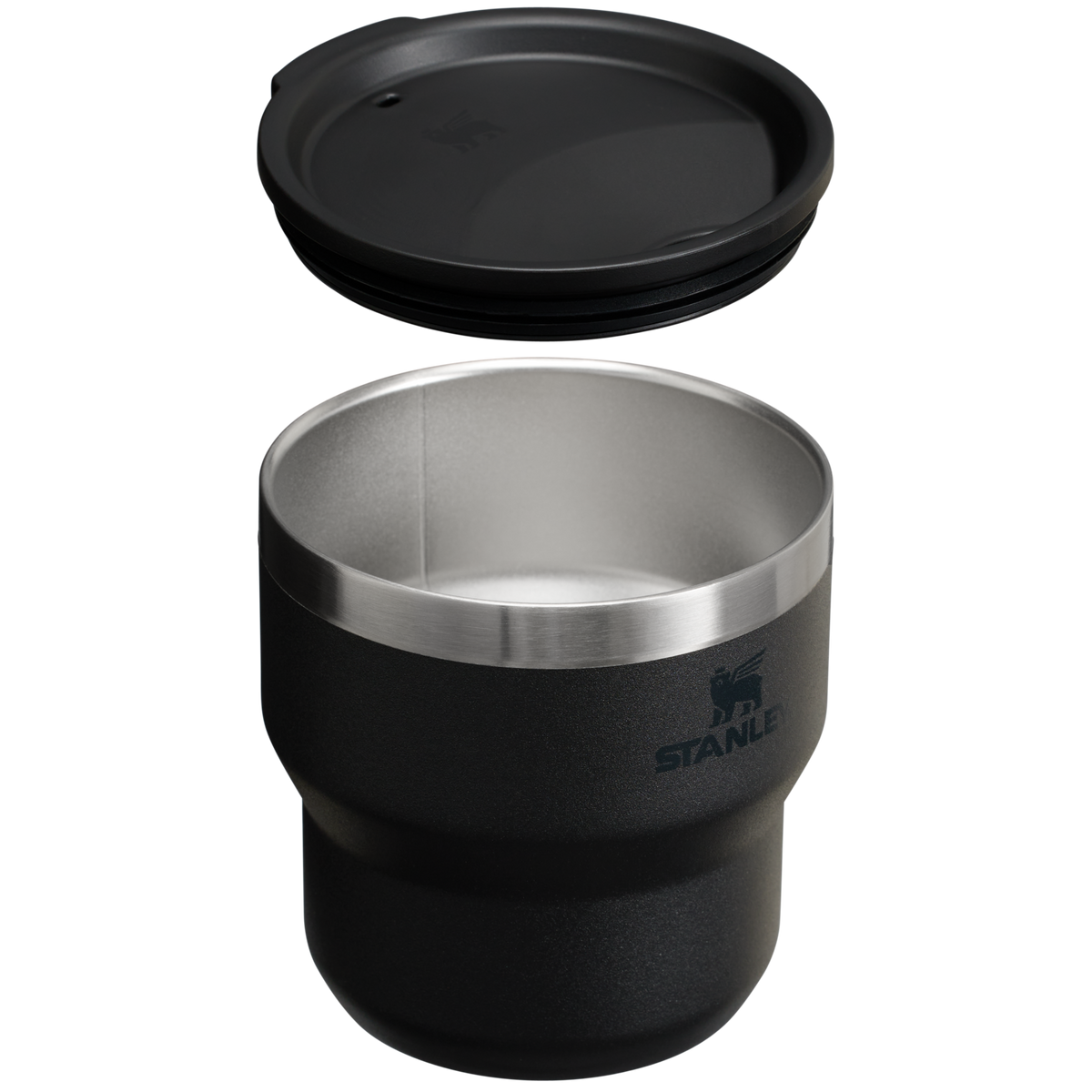 Stanley 1913 The Stay-Hot Stacking Cup 10 OZ in Black 2.0 | Cross Section View