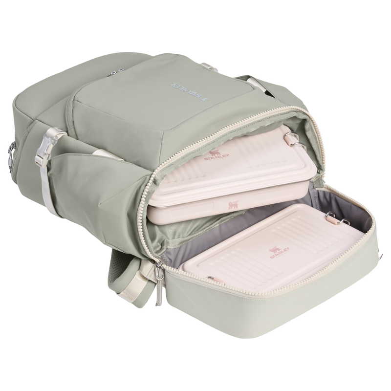 Stanley 1913 The Vitalize™ Backpack 30.9 QT in Sage Grey | Detailed View