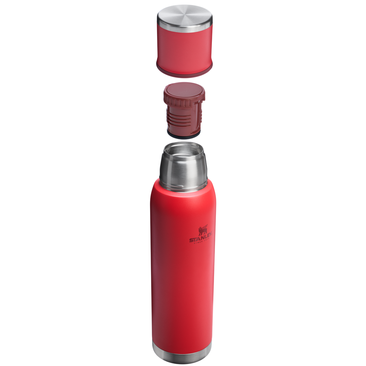 Stanley 1913 Adventure To-Go Bottle 1.4 QT in Chili Red | Cross Section View