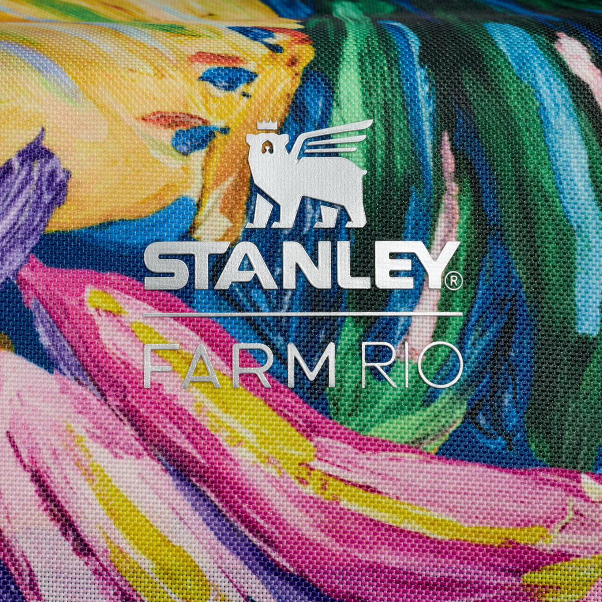Stanley 1913 Stanley 1913 x FARM Rio All Day Madeleine Mini Cooler Backpack 14 QT in Farm Rio Painted Bananas | Detailed View