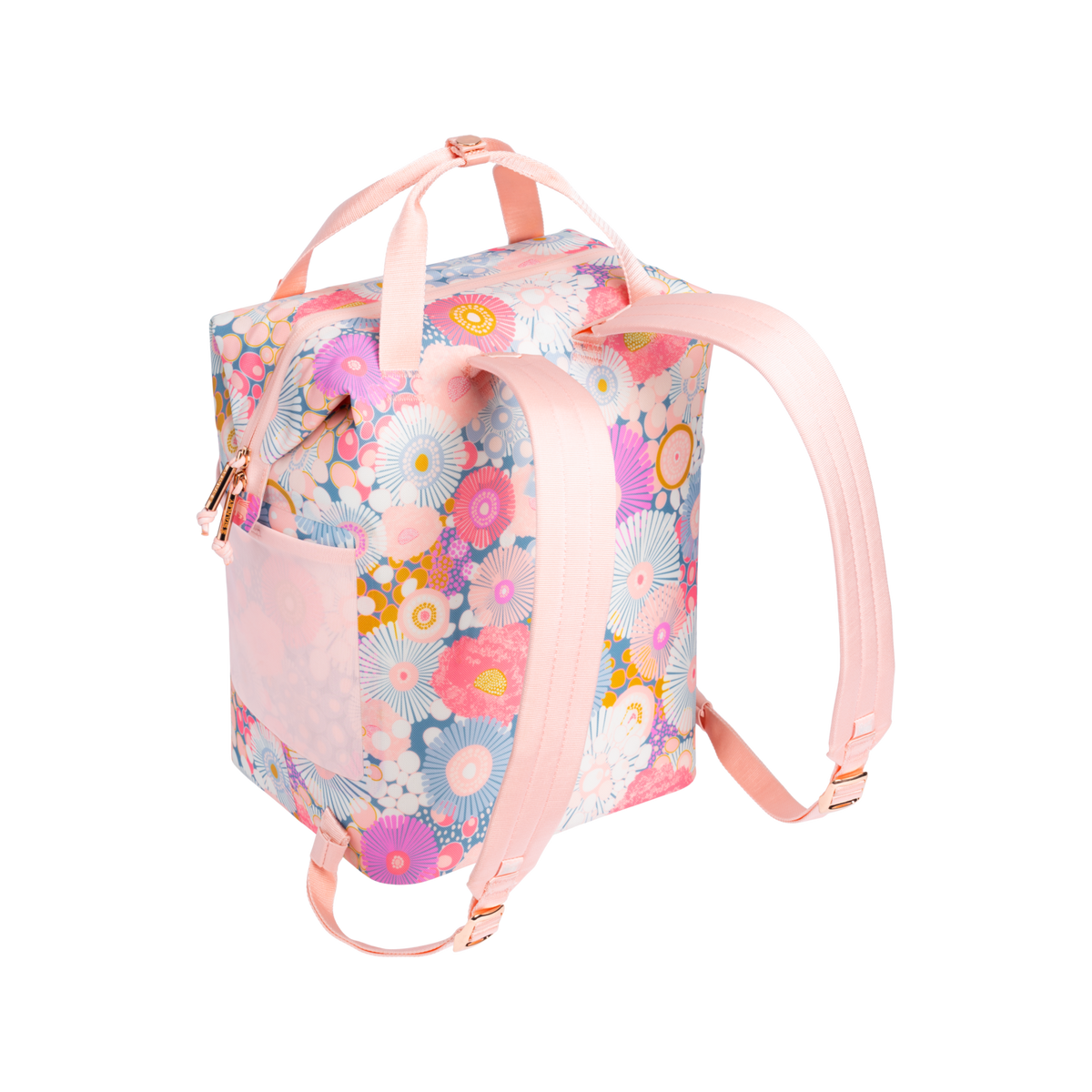 Stanley 1913 The All Day Madeleine Mini Cooler Backpack 14 QT 13.2 L in Sorbet Wildflower | Back View