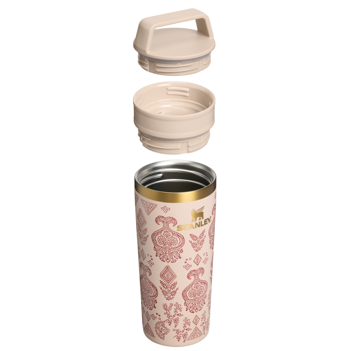 Stanley 1913 Stanley 1913 x Nest Café-To-Go Mug 16 OZ in Deepa Brown Sugar | Cross Section View