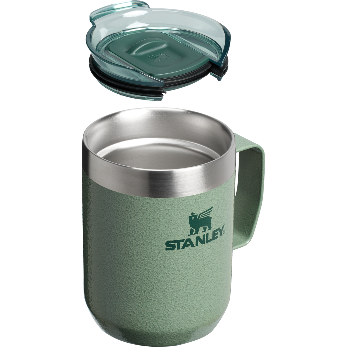 Stanley 1913 Classic Legendary Camp Mug 8 OZ in Hammertone Green | Cross Section View