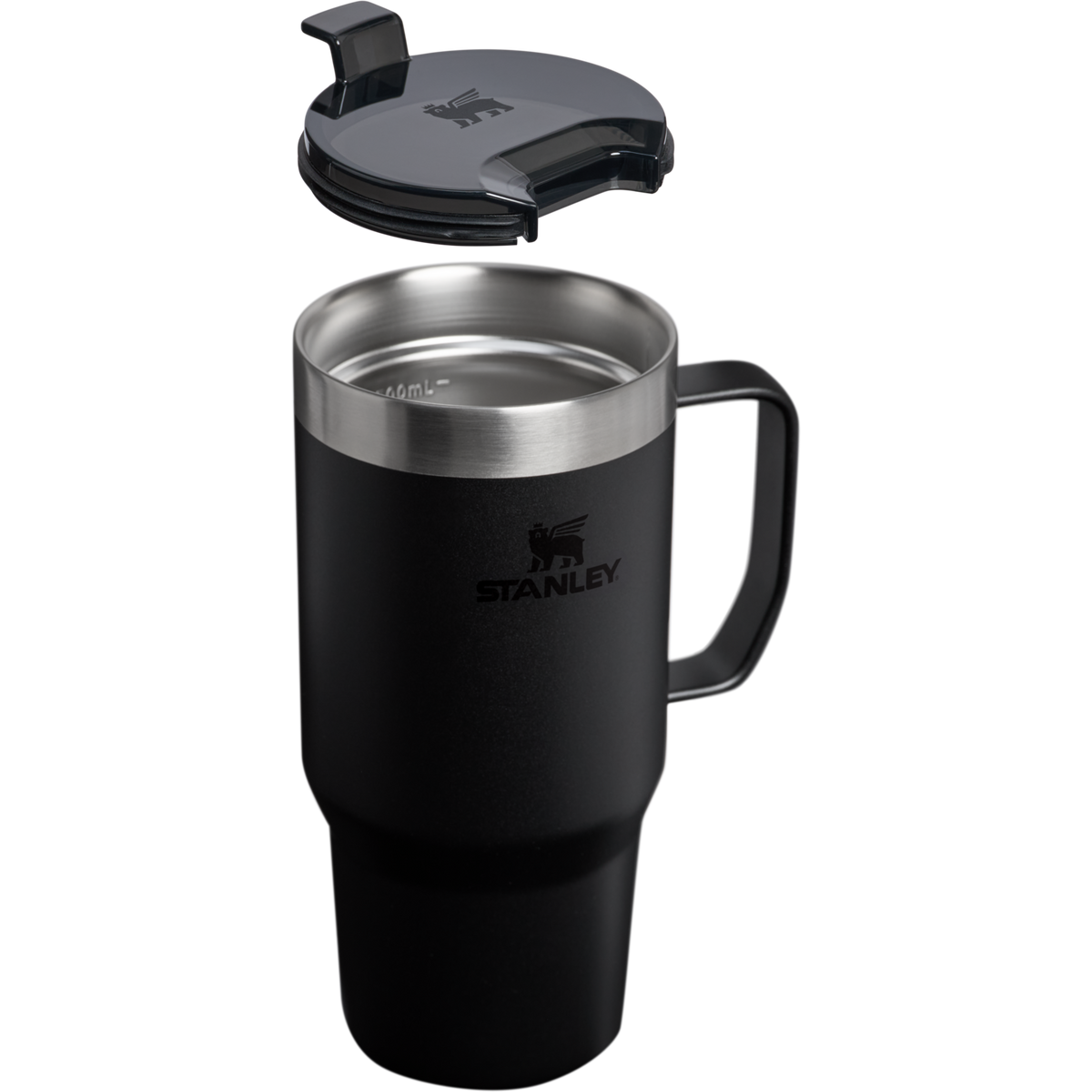 Stanley 1913 The Everyday Suburban Mug 24 OZ in Black 2.0 | Cross Section View