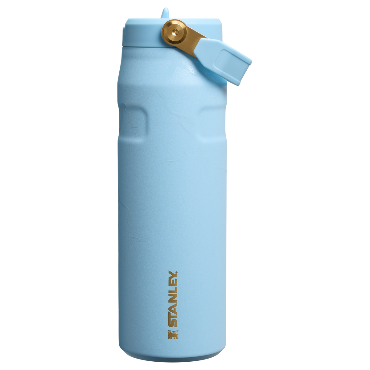 Stanley 1913 The Messi x Stanley IceFlow™ Flip Straw 2.0 Bottle 24 OZ in Messi Striker Blue | Front View