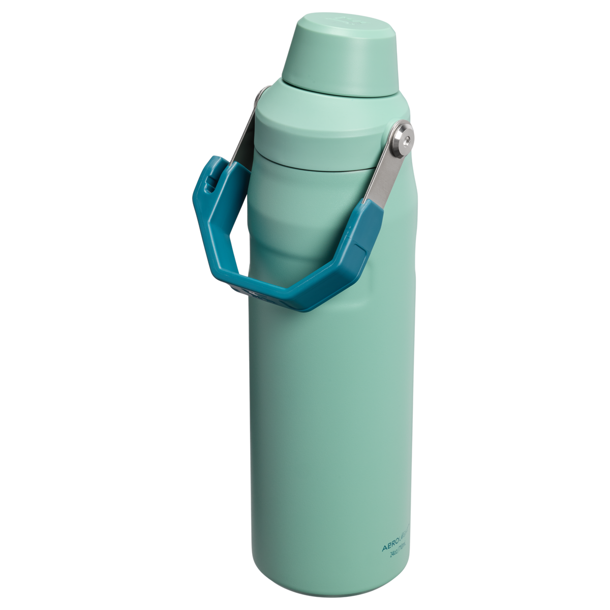 Stanley 1913 IceFlow™ Bottle with Fast Flow Lid 24 OZ in Spring Green | Back View