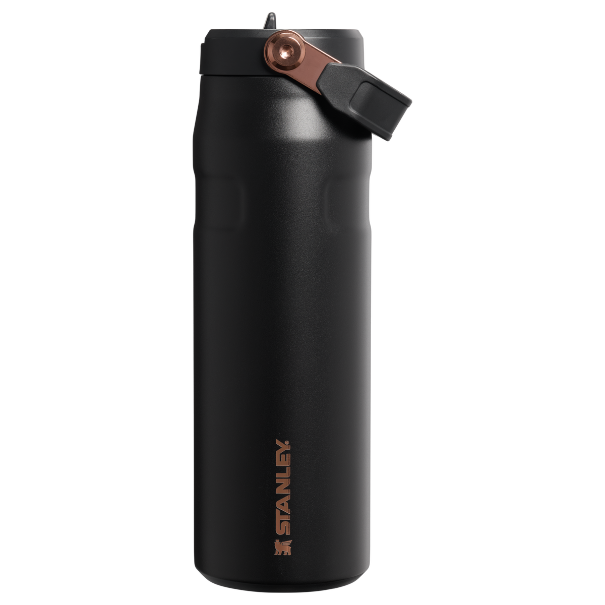 Stanley 1913 The Messi x Stanley IceFlow™ Flip Straw 2.0 Bottle 24 OZ in Messi GOAT Black | Front View