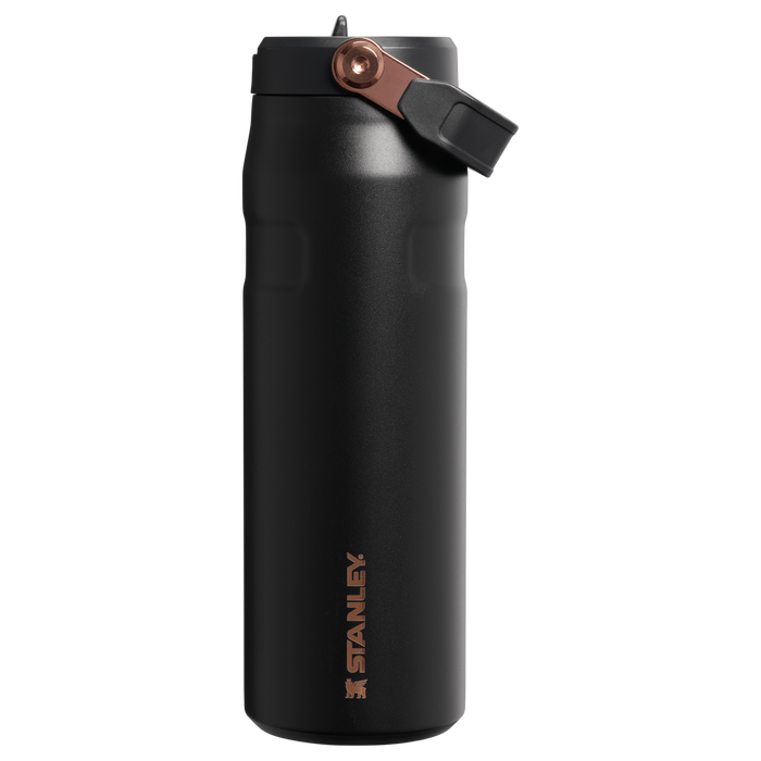 Stanley 1913 The Messi x Stanley IceFlow™ Flip Straw 2.0 Bottle 24 OZ in Messi GOAT Black | Front View