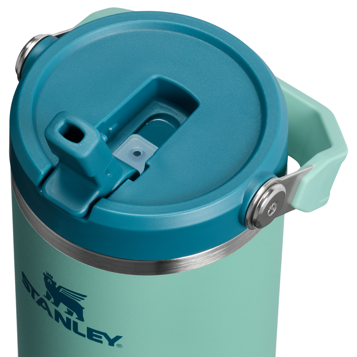 Stanley 1913 The IceFlow™ Flip Straw Tumbler 30 OZ in Spring Green | Lid Detailed View