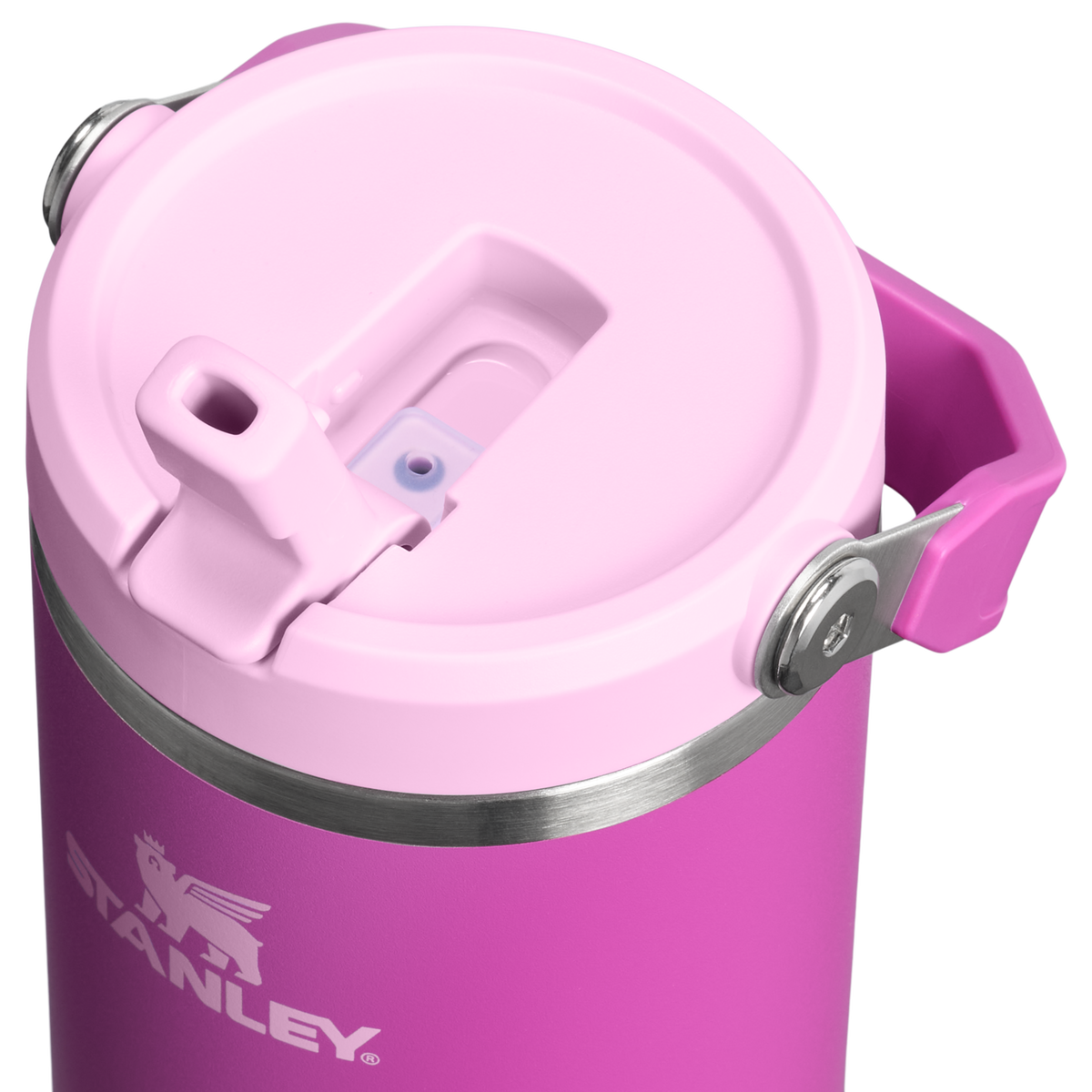 Stanley 1913 The IceFlow™ Flip Straw Tumbler 40 OZ in Dark Blossom | Lid Detailed View