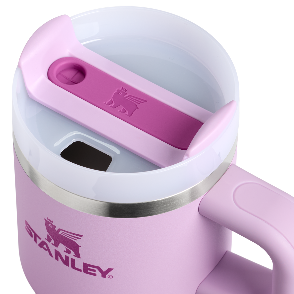Stanley 1913 The Quencher H2.O FlowState™ Tumbler 20 OZ in Soft orchid | Lid Detailed View