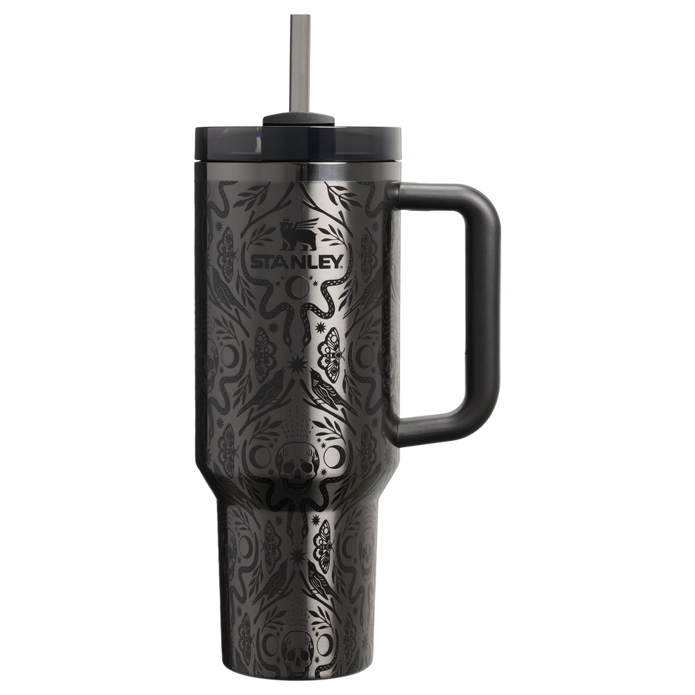 Stanley 1913 The Halloween Quencher ® H2.0 FlowState™ Tumbler 40 OZ in Deadly Damask | Front View
