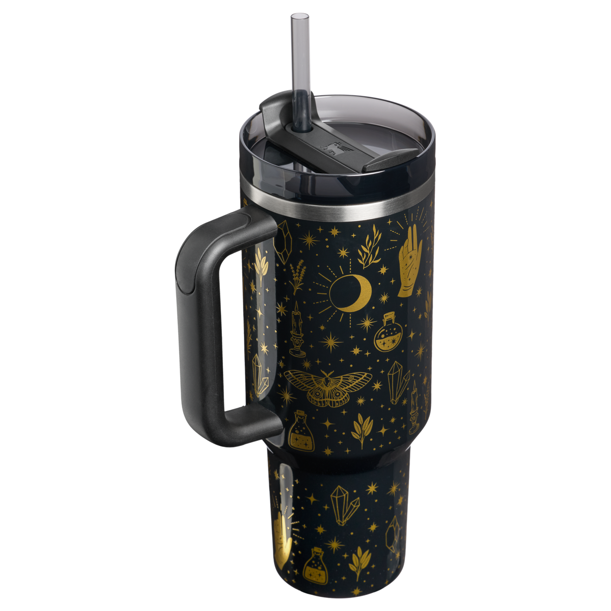Stanley 1913 Halloween Quencher® H2.0 Flowstate™ Tumbler | 40 OZ in Black Magic | Back View