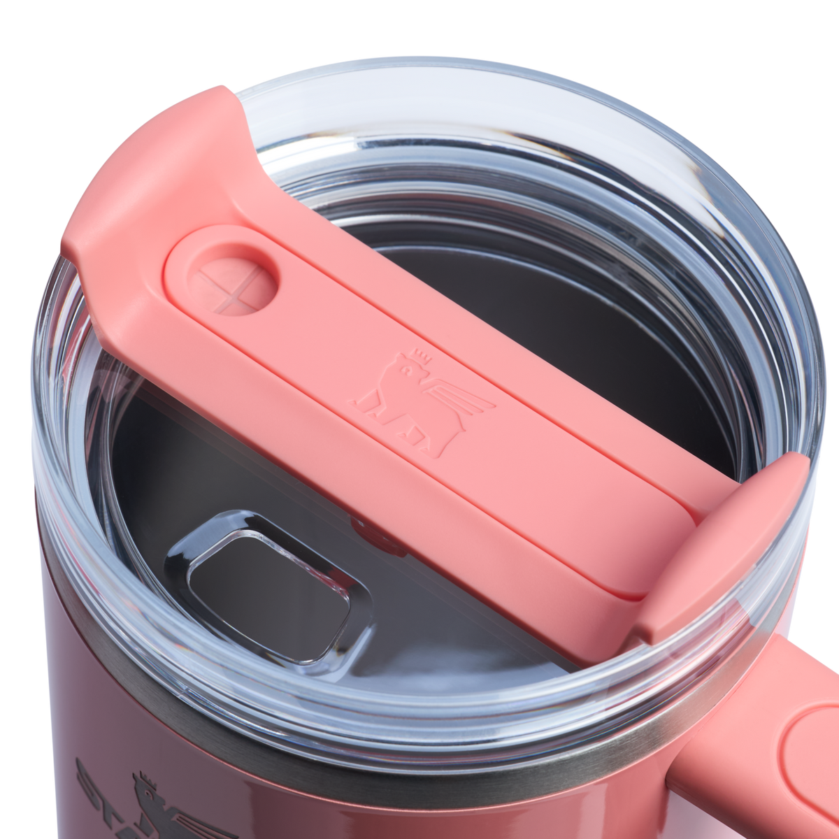 Stanley 1913 The Quencher H2.0 Flowstate™ Tumbler 40 OZ in Coral Fixation | Lid Detailed View