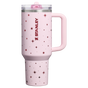 Swatch for Stanley 1913 The Quencher® ProTour Flip Straw Tumbler 40 OZ in Soft Pink Night Sky | Front View