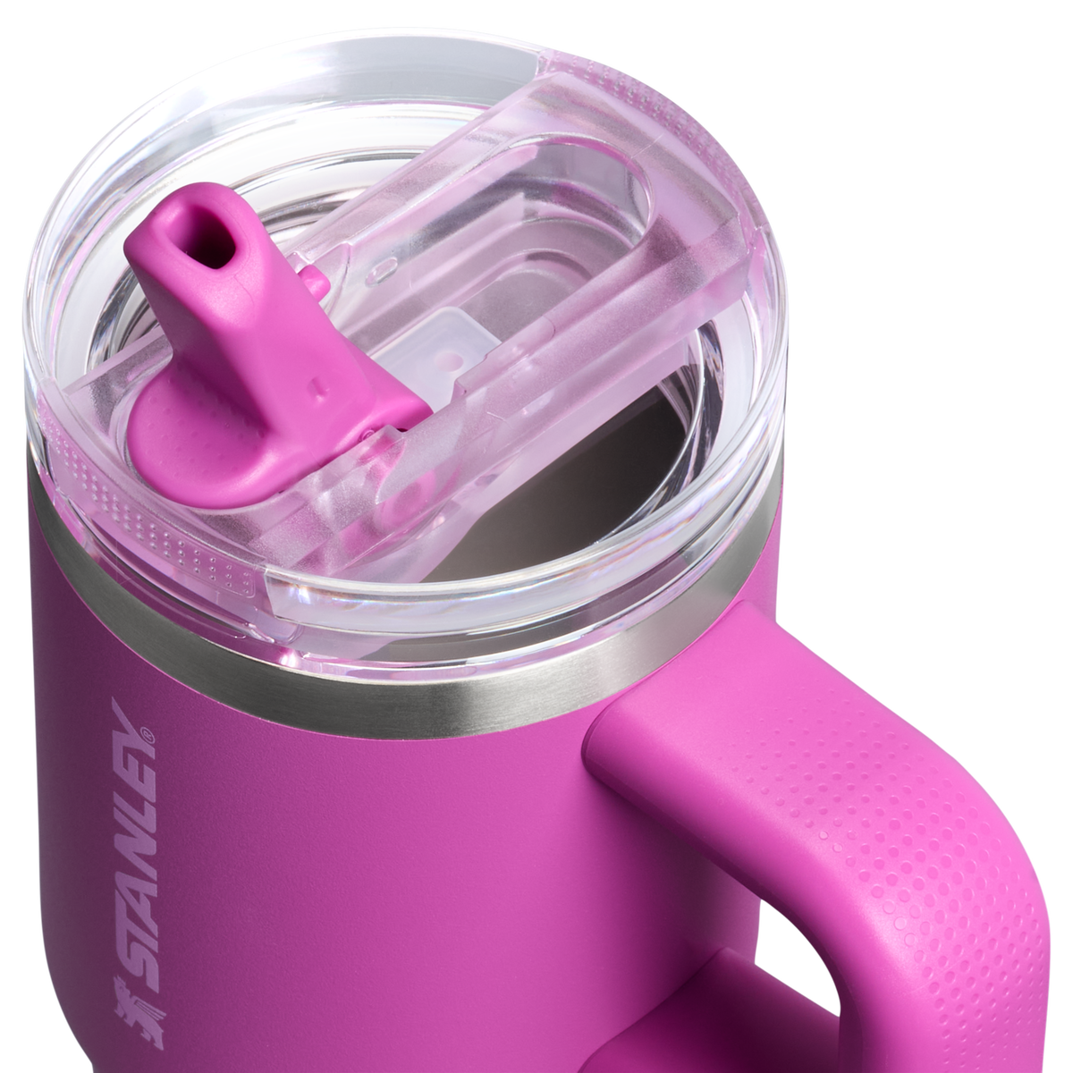 Stanley 1913 The Quencher ProTour Flip Straw Tumbler 14 OZ in Dark Blossom | Lid Detailed View