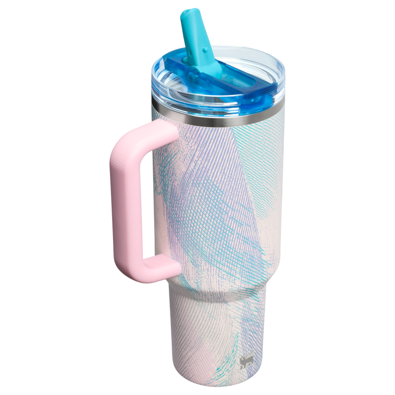 Stanley 1913 The Quencher ProTour Flip Straw Tumbler 40 OZ in Sea Glass Plume | Back View