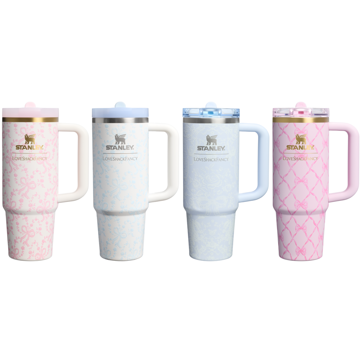 Stanley 1913 Stanley 1913 x LoveShackFancy Holiday The Quencher ProTour Set 4-pack 30 OZ in Multi | Front View