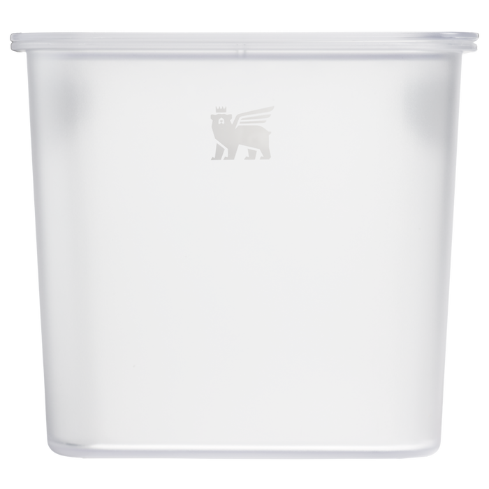 Stanley 1913 Steel Cooler Storage Bins Medium in Clear | Front View