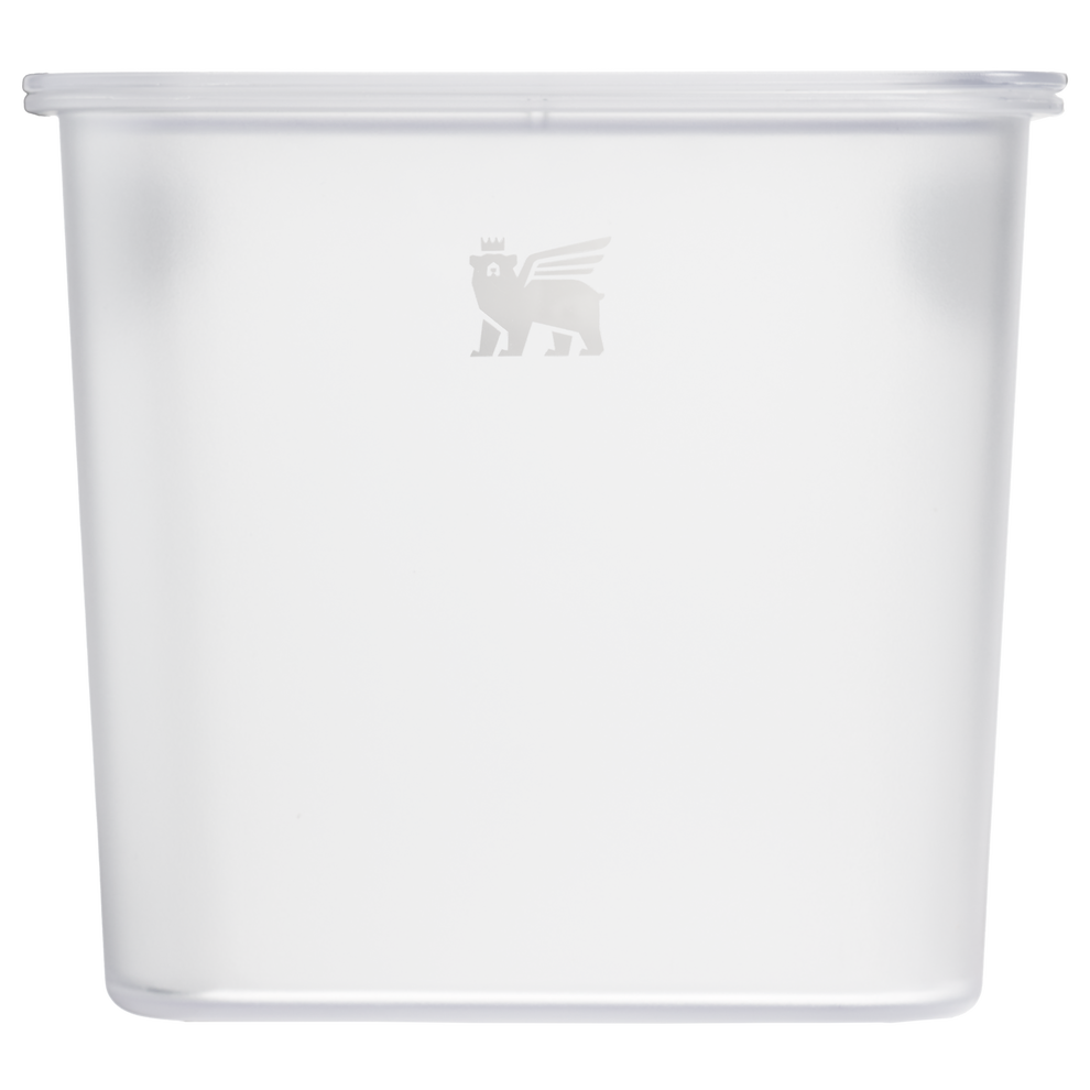 Stanley 1913 Steel Cooler Storage Bins Medium in Clear | Front View