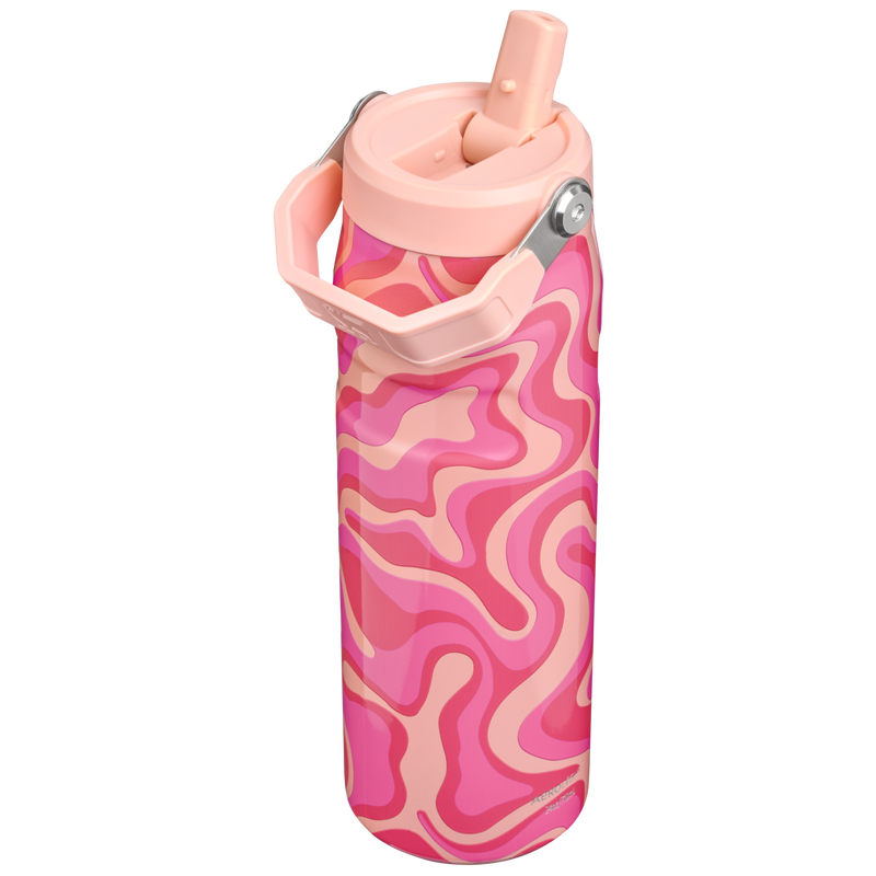 Stanley 1913 The IceFlow™ Bottle Flip Straw 2.0 24 OZ in Sorbet Groove | Back View