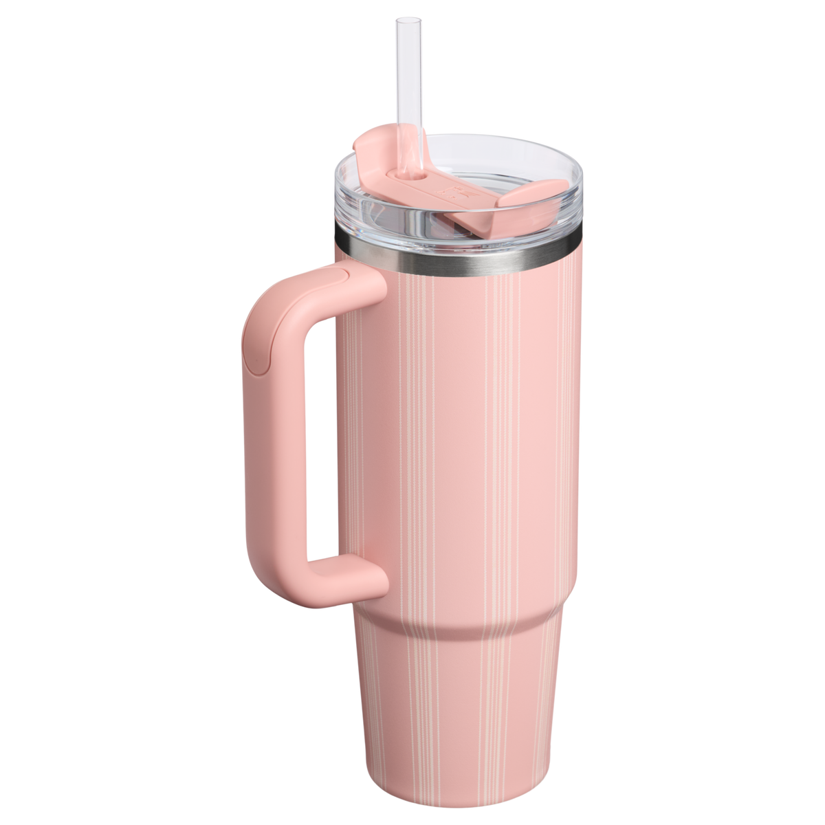 Stanley 1913 The Quencher H2.0 Flowstate™ Tumbler 30 OZ in Peach Rose Picnic Stripe | Back View